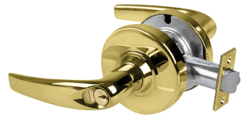 Picture of Schlage ALX50R ATH Grade 2 Office Cylindrical Lock with Field Selectable Vandlgard, Athens Lever, FSIC Core