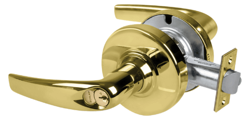 Picture of Schlage ALX50R ATH Grade 2 Office Cylindrical Lock with Field Selectable Vandlgard, Athens Lever, FSIC Core