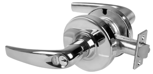 Picture of Schlage ALX50R ATH Grade 2 Office Cylindrical Lock with Field Selectable Vandlgard, Athens Lever, FSIC Core