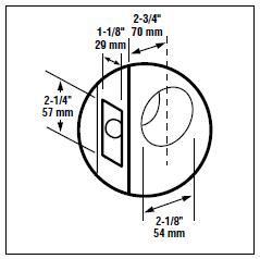 2-3/4" Backset (Standard)