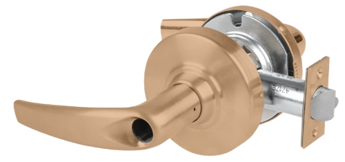 Picture of Schlage ALX80L ATH Grade 2 Storeroom Cylindrical Lock with Field Selectable Vandlgard, Athens Lever, Conventional Less Cylinder