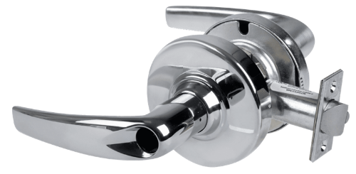 Picture of Schlage ALX80L ATH Grade 2 Storeroom Cylindrical Lock with Field Selectable Vandlgard, Athens Lever, Conventional Less Cylinder