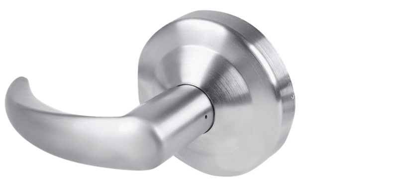 Picture of Schlage ALX172 OME Grade 2 Double Dummy Cylindrical Lock with Field Selectable Vandlgard, Omega Lever, Non-Keyed, Satin Chrome Finish