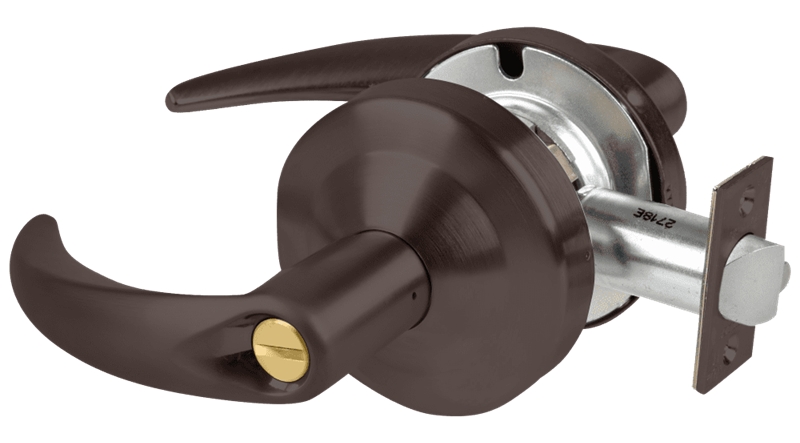 Picture of Schlage ALX40 OME Grade 2 Privacy Cylindrical Lock with Field Selectable Vandlgard, Omega Lever, Non-Keyed