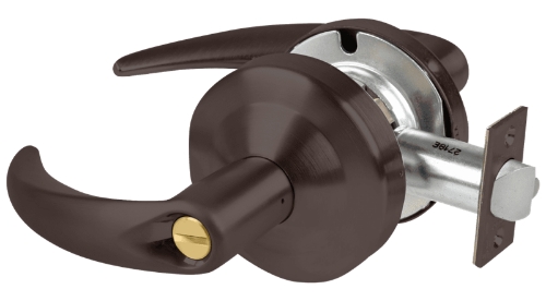 Picture of Schlage ALX40 OME Grade 2 Privacy Cylindrical Lock with Field Selectable Vandlgard, Omega Lever, Non-Keyed