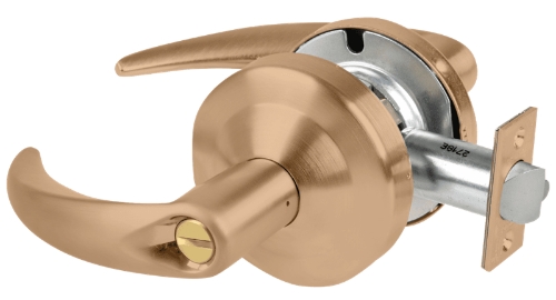 Picture of Schlage ALX40 OME Grade 2 Privacy Cylindrical Lock with Field Selectable Vandlgard, Omega Lever, Non-Keyed