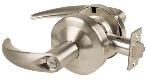 Picture of Schlage ALX40 OME Grade 2 Privacy Cylindrical Lock with Field Selectable Vandlgard, Omega Lever, Non-Keyed