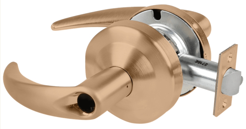 Picture of Schlage ALX50L OME Grade 2 Office Cylindrical Lock with Field Selectable Vandlgard, Omega Lever, Conventional Less Cylinder