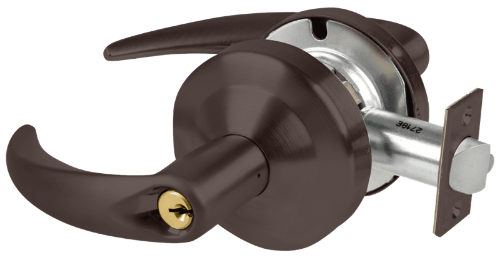 Picture of Schlage ALX53P OME Grade 2 Entrance Cylindrical Lock with Field Selectable Vandlgard, Omega Lever, Conventional Cylinder, Keyed 5