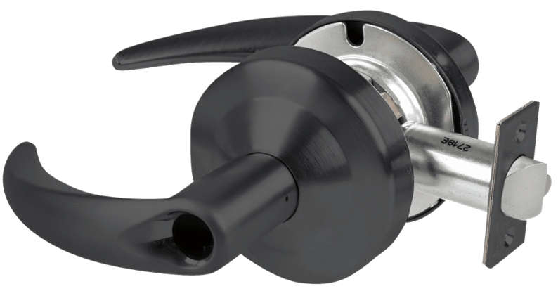 Picture of Schlage ALX70L OME Grade 2 Classroom Cylindrical Lock with Field Selectable Vandlgard, Omega Lever, Conventional Less Cylinder