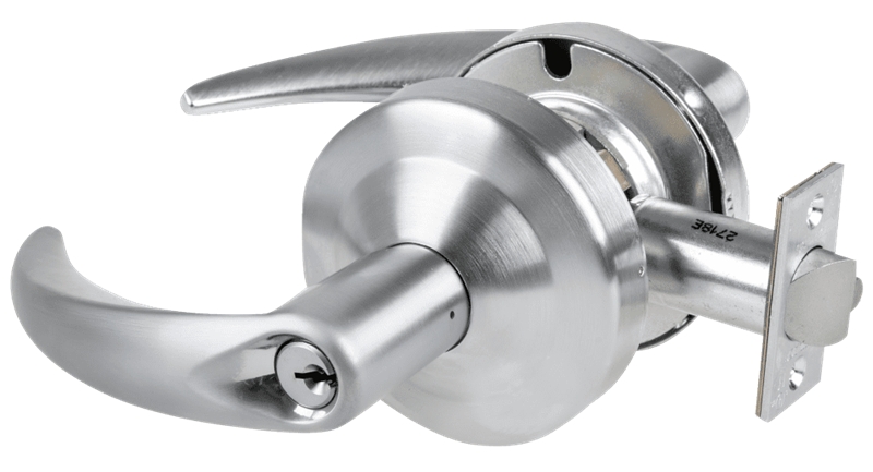 Picture of Schlage ALX80P OME Grade 2 Storeroom Cylindrical Lock with Field Selectable Vandlgard, Omega Lever, Conventional Cylinder, Keyed 5