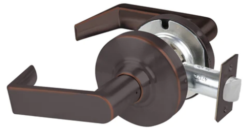 Picture of Schlage ALX10 RHO Grade 2 Passage Cylindrical Lock with Field Selectable Vandlgard, Rhodes Lever