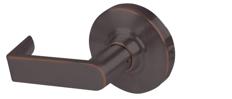 Picture of Schlage ALX170 RHO Grade 2 Dummy Cylindrical Lock with Field Selectable Vandlgard, Rhodes Lever