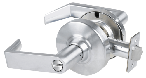 Picture of Schlage ALX40 RHO Grade 2 Privacy Cylindrical Lock with Field Selectable Vandlgard, Rhodes Lever