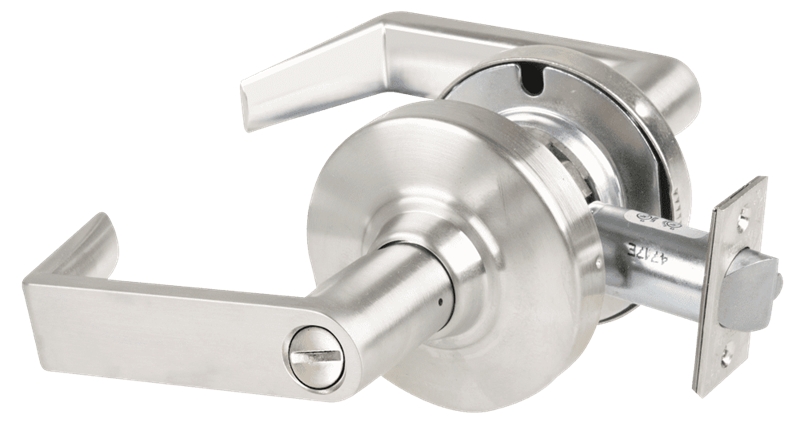 Picture of Schlage ALX40 RHO Grade 2 Privacy Cylindrical Lock with Field Selectable Vandlgard, Rhodes Lever