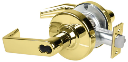 Picture of Schlage ALX50J RHO Grade 2 Office Cylindrical Lock with Field Selectable Vandlgard, Rhodes Lever, FSIC Less Core