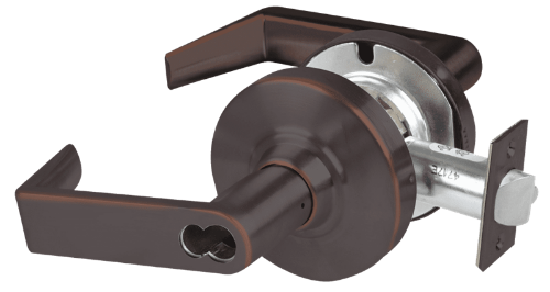 Picture of Schlage ALX50J RHO Grade 2 Office Cylindrical Lock with Field Selectable Vandlgard, Rhodes Lever, FSIC Less Core