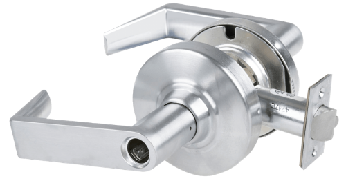 Picture of Schlage ALX50L RHO Grade 2 Office Cylindrical Lock with Field Selectable Vandlgard, Rhodes Lever, Conventional Less Cylinder