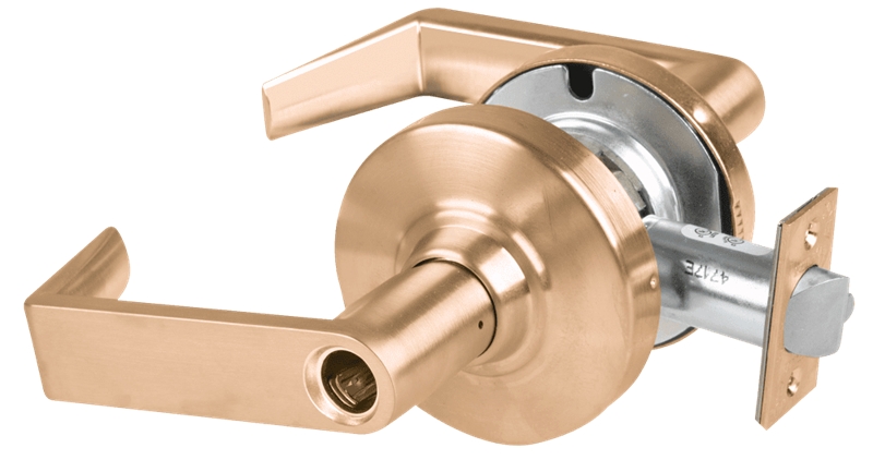 Picture of Schlage ALX50L RHO Grade 2 Office Cylindrical Lock with Field Selectable Vandlgard, Rhodes Lever, Conventional Less Cylinder