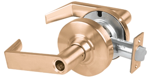 Picture of Schlage ALX50L RHO Grade 2 Office Cylindrical Lock with Field Selectable Vandlgard, Rhodes Lever, Conventional Less Cylinder