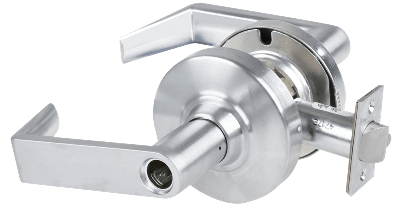 Picture of Schlage ALX50L RHO Grade 2 Office Cylindrical Lock with Field Selectable Vandlgard, Rhodes Lever, Conventional Less Cylinder