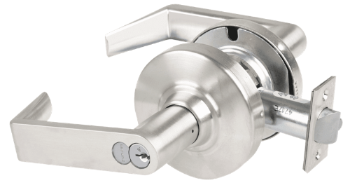 Picture of Schlage ALX50R RHO Grade 2 Office Cylindrical Lock with Field Selectable Vandlgard, Rhodes Lever, FSIC Core