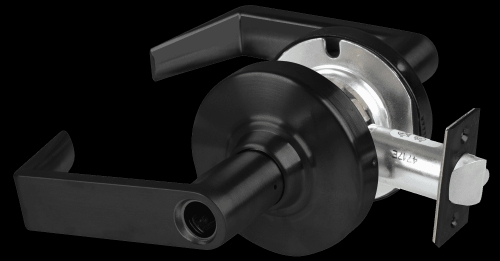 Picture of Schlage ALX53L RHO Grade 2 Entrance Cylindrical Lock with Field Selectable Vandlgard, Rhodes Lever, Conventional Less Cylinder