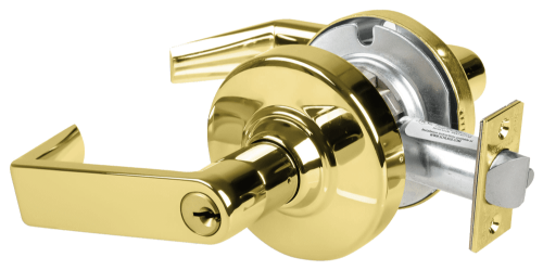 Picture of Schlage ALX53P RHO Grade 2 Entrance Cylindrical Lock with Field Selectable Vandlgard, Rhodes Lever, Conventional Cylinder - keyed 5