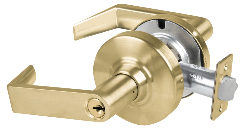 Picture of Schlage ALX53P RHO Grade 2 Entrance Cylindrical Lock with Field Selectable Vandlgard, Rhodes Lever, Conventional Cylinder - keyed 5