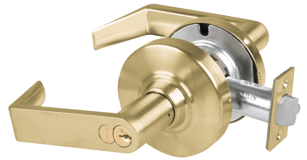 Picture of Schlage ALX53R RHO Grade 2 Entrance Cylindrical Lock with Field Selectable Vandlgard, Rhodes Lever, FSIC Core