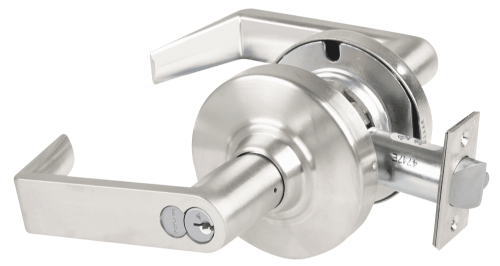 Picture of Schlage ALX53R RHO Grade 2 Entrance Cylindrical Lock with Field Selectable Vandlgard, Rhodes Lever, FSIC Core