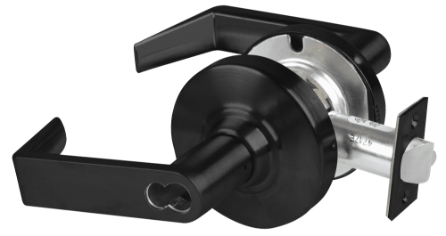 Picture of Schlage ALX70B RHO Grade 2 Classroom Cylindrical Lock with Field Selectable Vandlgard, Rhodes Lever, SFIC Less Core