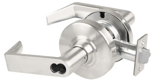 Picture of Schlage ALX70J RHO Grade 2 Classroom Cylindrical Lock with Field Selectable Vandlgard, Rhodes Lever, FSIC Less Core