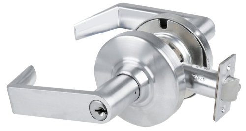 Picture of Schlage ALX70P RHO Grade 2 Classroom Cylindrical Lock with Field Selectable Vandlgard, Rhodes Lever, Conventional Cylinder - keyed 5