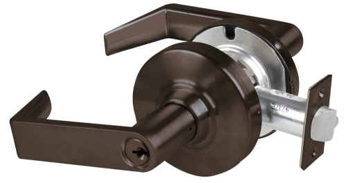 Picture of Schlage ALX70P RHO Grade 2 Classroom Cylindrical Lock with Field Selectable Vandlgard, Rhodes Lever, Conventional Cylinder - keyed 5