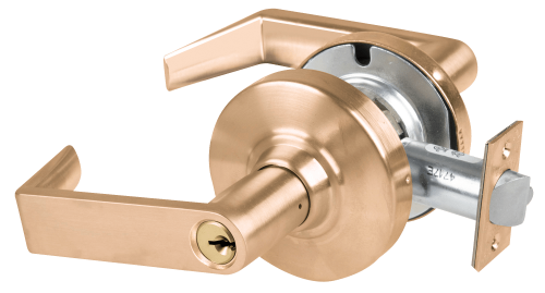 Picture of Schlage ALX70P RHO Grade 2 Classroom Cylindrical Lock with Field Selectable Vandlgard, Rhodes Lever, Conventional Cylinder - keyed 5