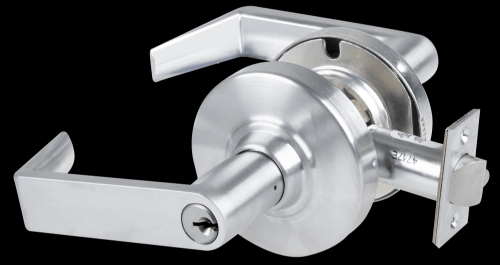 Picture of Schlage ALX70P RHO Grade 2 Classroom Cylindrical Lock with Field Selectable Vandlgard, Rhodes Lever, Conventional Cylinder - keyed 5