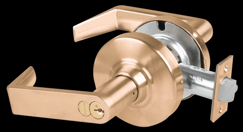 Picture of Schlage ALX70R RHO Grade 2 Classroom Cylindrical Lock with Field Selectable Vandlgard, Rhodes Lever, FSIC Core