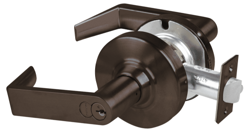 Picture of Schlage ALX70R RHO Grade 2 Classroom Cylindrical Lock with Field Selectable Vandlgard, Rhodes Lever, FSIC Core