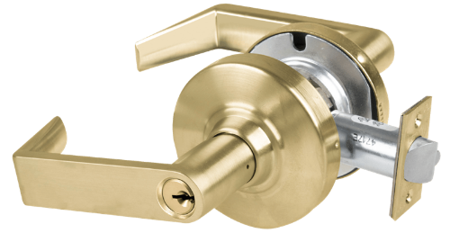 Picture of Schlage ALX80P RHO Grade 2 Storeroom Cylindrical Lock with Field Selectable Vandlgard, Rhodes Lever, Conventional Cylinder - keyed 5