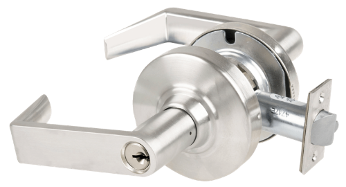 Picture of Schlage ALX80P RHO Grade 2 Storeroom Cylindrical Lock with Field Selectable Vandlgard, Rhodes Lever, Conventional Cylinder - keyed 5