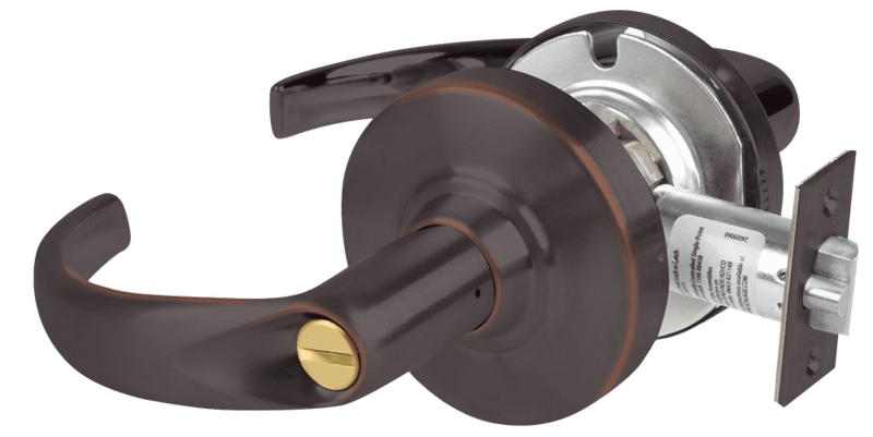 Picture of Schlage ALX40 SPA Grade 2 Privacy Cylindrical Lock with Field Selectable Vandlgard, Sparta Lever