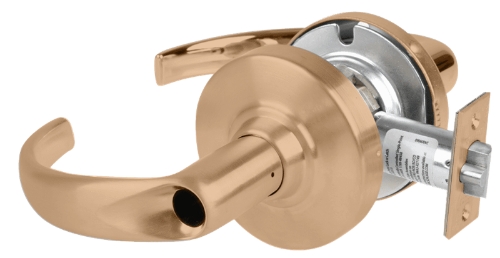 Picture of Schlage ALX53L SPA Grade 2 Entrance Cylindrical Lock with Field Selectable Vandlgard, Sparta Lever, Conventional Less Cylinder