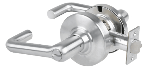 Picture of Schlage ALX40 TLR Grade 2 Privacy Cylindrical Lock with Field Selectable Vandlgard, Tubular Lever, Non-Keyed