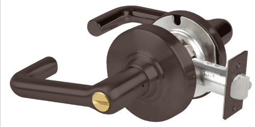 Picture of Schlage ALX40 TLR Grade 2 Privacy Cylindrical Lock with Field Selectable Vandlgard, Tubular Lever, Non-Keyed