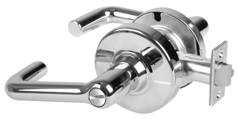 Picture of Schlage ALX40 TLR Grade 2 Privacy Cylindrical Lock with Field Selectable Vandlgard, Tubular Lever, Non-Keyed