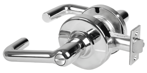 Picture of Schlage ALX40 TLR Grade 2 Privacy Cylindrical Lock with Field Selectable Vandlgard, Tubular Lever, Non-Keyed