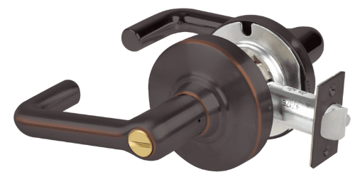 Picture of Schlage ALX40 TLR Grade 2 Privacy Cylindrical Lock with Field Selectable Vandlgard, Tubular Lever, Non-Keyed