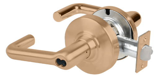 Picture of Schlage ALX50B TLR Grade 2 Office Cylindrical Lock with Field Selectable Vandlgard, Tubular Lever, SFIC Less Core