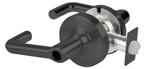 Picture of Schlage ALX53L TLR Grade 2 Entrance Cylindrical Lock with Field Selectable Vandlgard, Tubular Lever, Conventional Less Cylinder